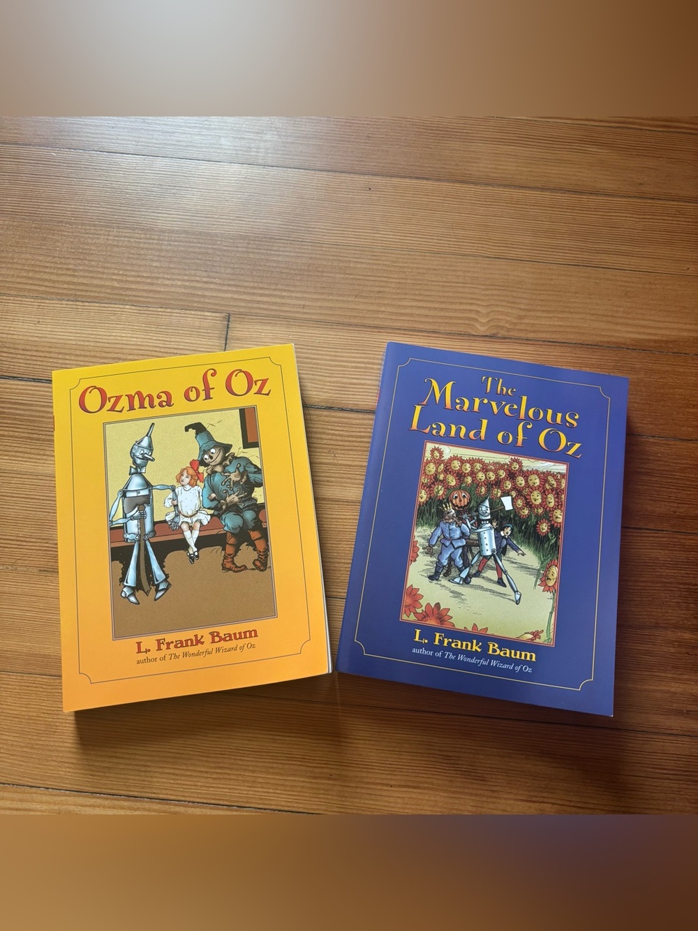 Lot of 2 Ozma of Oz & The Marvelous Land of Oz Books by L. Frank Baum